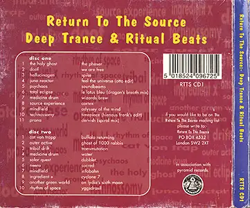 Various Artists - Return to the Source - Deep Trance & Ritual Beats: Back