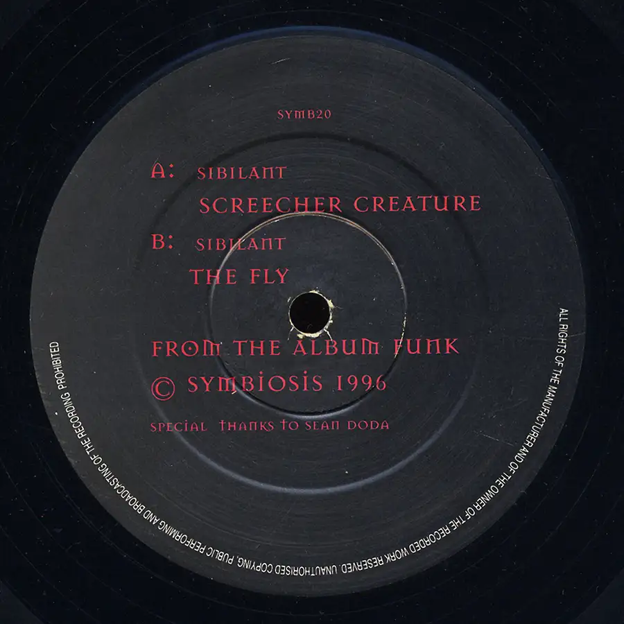 sygdom Sprællemand dekorere Screecher Creature EP by Sibilant single, vinyl from 1997 at PsyDB
