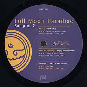 Various Artists Full Moon Paradise Sampler 2 EP
