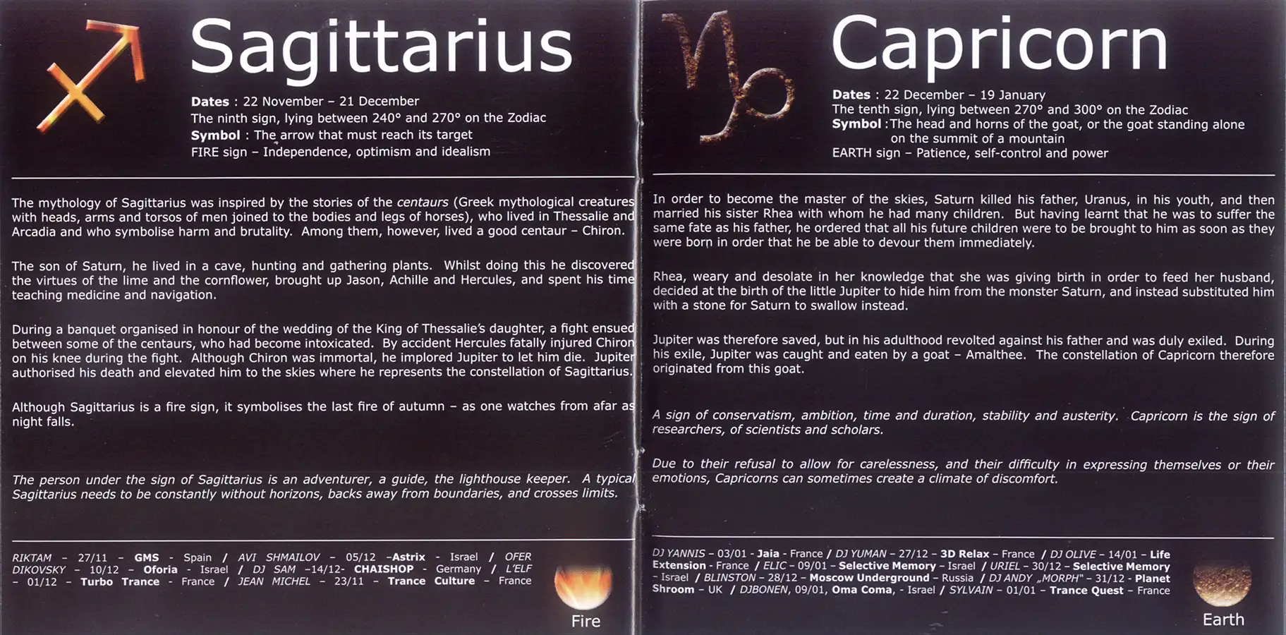 Zodiac by Talamasca album, CD from 2003 at PsyDB