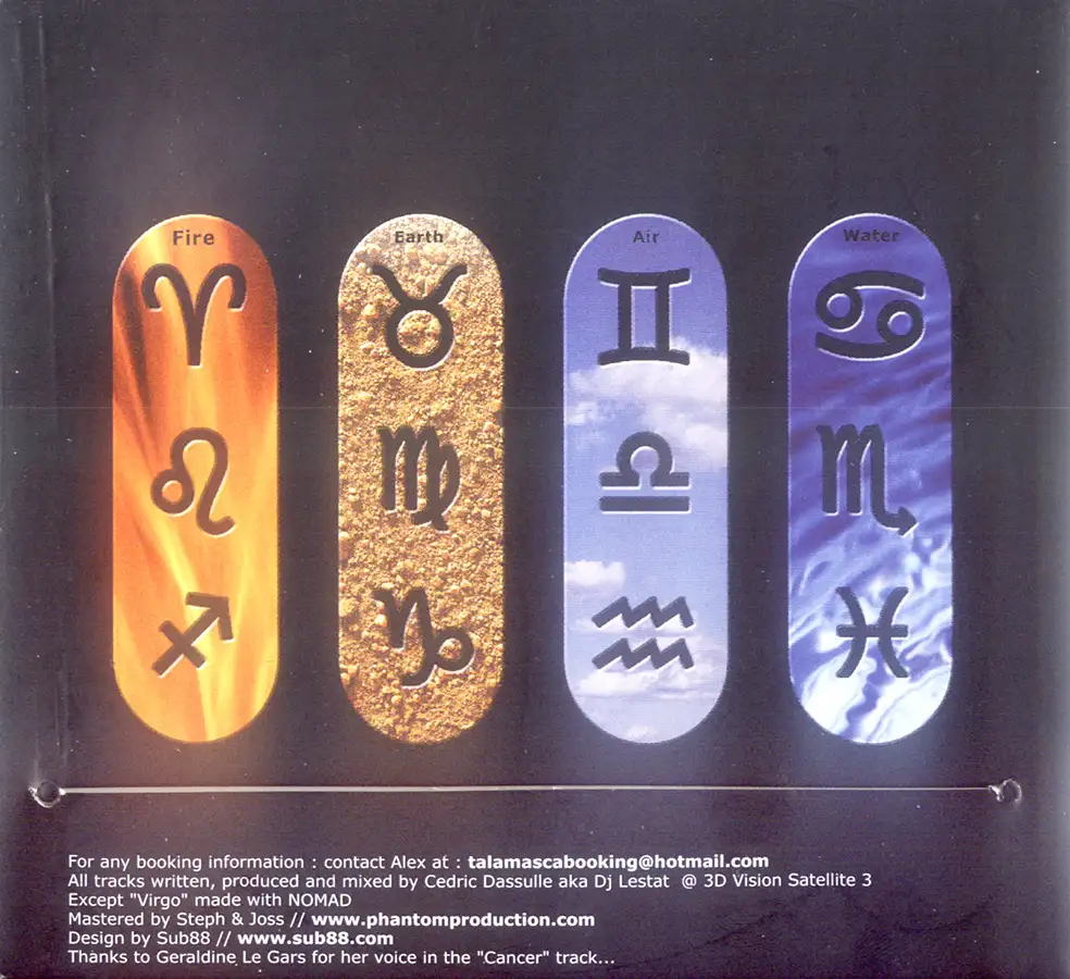 Talamasca Zodiac 3D Vision Psy-Trance 名盤 Zodiac by Talamasca album, CD from 2003 at PsyDB