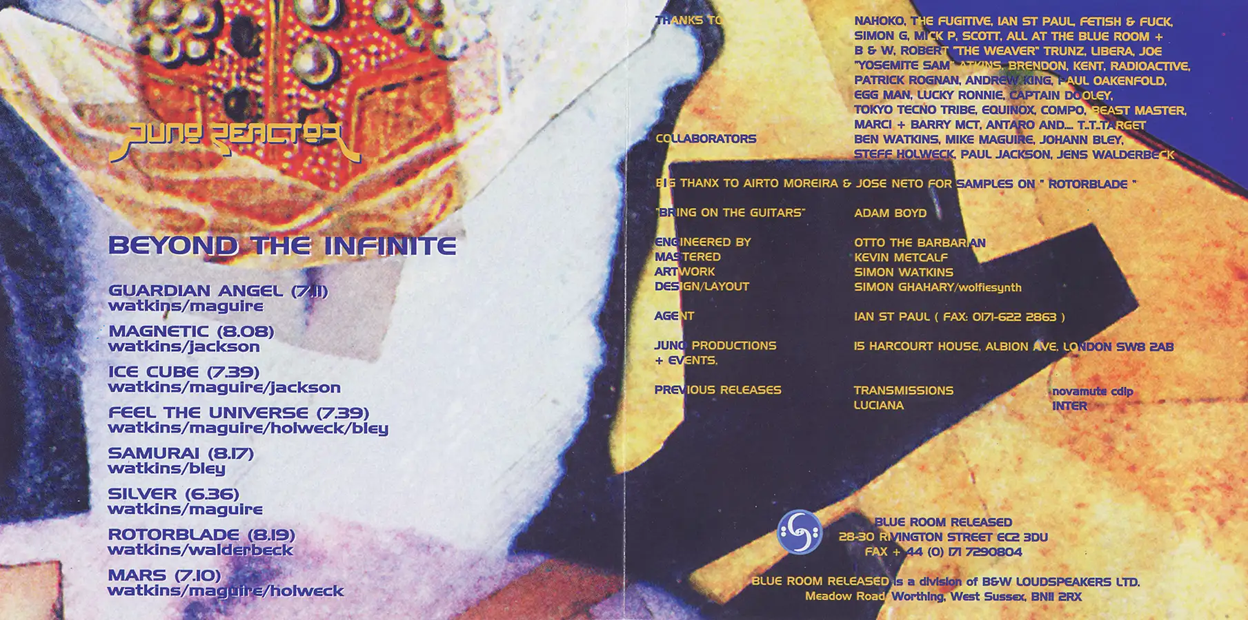 Beyond The Infinite by Juno Reactor album, CD from 1995 at PsyDB