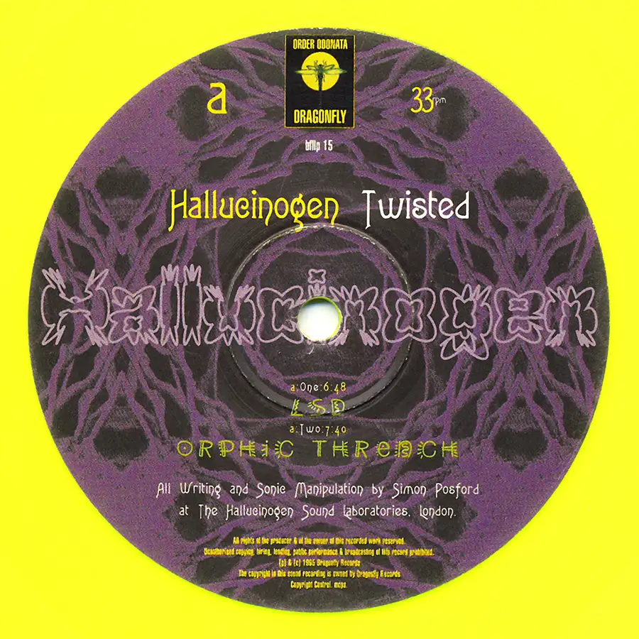by Hallucinogen album, vinyl from 1995