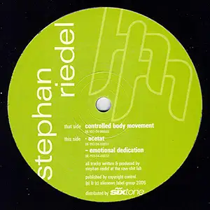 Stephan Riedel Controlled Body Movement EP